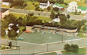 Westgate Motel Moncton NB New Brunswick Greetings Aerial Vintage Postcard D35