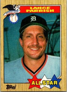 1987 Topps Baseball Card AL All Star Larry Parish Detroit Tigers sk3253