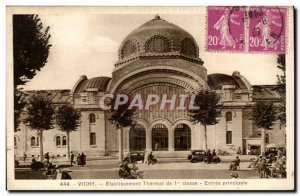 Vichy - Spa Establishment of Class 1 - Main Entrance - Old Postcard