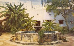San Antonio Texas~Spanish Governor's Palace-Fountain & Patio~1950s Postcard