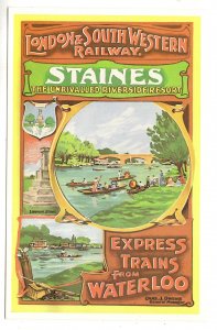 London & South Western Railways, Staines Riverside Resort, England, Trains