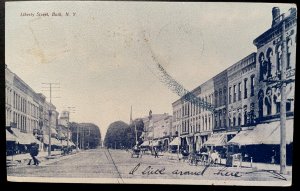 Vintage Postcard 1910 Liberty Street, Bath, New York (NY)