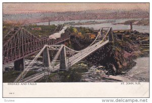 Bridges and Falls, ST. JOHN, New Brunswick, Canada, PU-1906