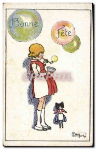 Old Postcard Fun Children Doll Alsace