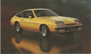 Postcard Car Monza 2 + 2 Hatchback Coupe 1977 Chevrolet