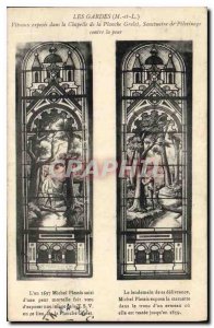 Postcard The Old Guards M and L Stained exposed in the Chapel of Planch Grelet