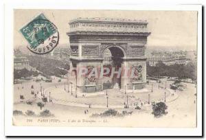 Paris (8th) Postcard Arc de Triomphe Old