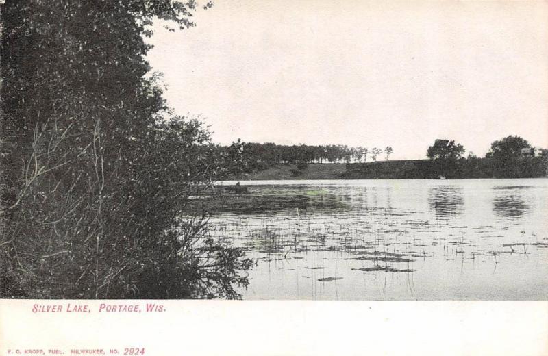 PORTAGE, WI  Wisconsin          SILVER LAKE         c1900's UDB Postcard