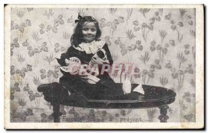 Old Postcard Fun Children Doll