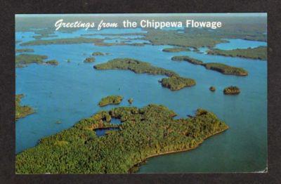 WI Lake Chippewa WINTER HAYWARD WISCONSIN Postcard PC