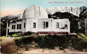 Lowe Observatory Mt. Lowe Ca California 1 Cent Balboa Panama Stamp Postcard E77