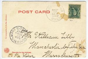 Southboro MA  1907 Railroad Station Train Depot Postcard