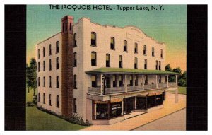 Postcard HOTEL SCENE Tupper Lake New York NY AP2206