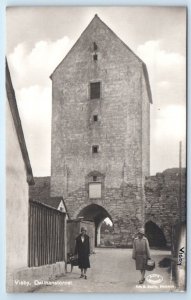 RPPC VISBY Dalman Tower SWEDEN Postcard