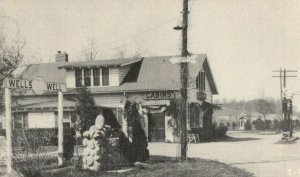 c. 1920 Wells Silver Count Angola, IN Gas Pumps Postcard P14