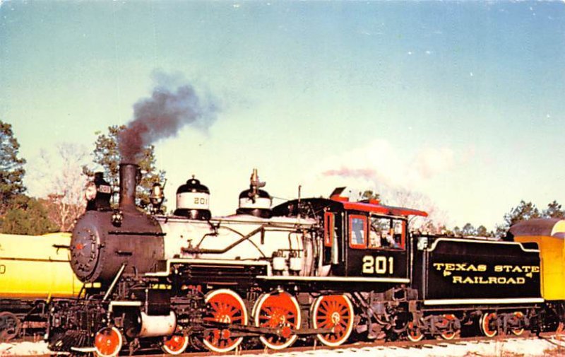 Texas State Railroad's Locomotive No 201 Texas Train Unused 