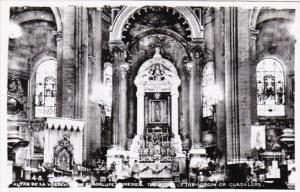 Mexico The Altar Of The Virgin Of Guadelupe Real Photo