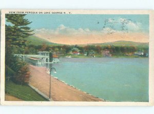 W-border LAKE SCENE Adirondacks - Lake George New York NY AE4799