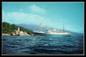 US unused Postcard S.S. Glacier Queen  Cruise Ship Vancouver/Skagway Alaska