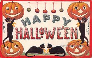 Halloween Post Card Old Vintage Antique Artist Ellen Clapsaddle postal used u...
