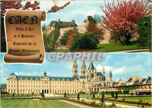 Postcard Moderne Caen (Calvados) Ramparts of Chateau Abbaye aux Hommes