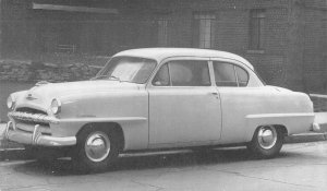 1953 PLYMOUTH Cambridge Club Sedan Classic Car Advertising Vintage Postcard