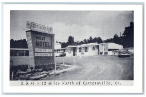 c1960's Holly Motel & Restaurant Entrance Cartersville Georgia Vintage Postcard