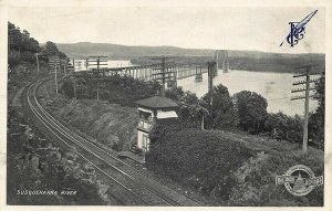 Susquehanna River Baltimore & Ohio Railroad Postcard