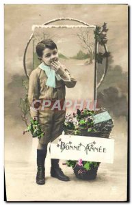 Old Postcard Fantasy Child Happy New Year