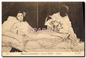 Old Postcard Paris Musee du Luxembourg Edouard Manet Olympia