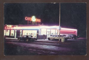 SANTA ROSA NEW MEXICO THE CLUB CAFÉ ROUTE 66 VINTAGE ADVERTISING POSTCARD CARS