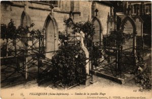 CPA VILLEQUIER-Tombes de la famille Hugo (348175)