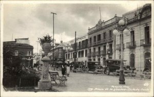 Tampico Mexico Street Scene Plaza de la Libertad c1920 Real Photo Postcard