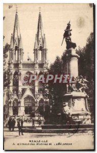 Postcard Old Marseille Monument Mobile and The Reforms