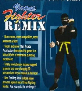 Virtua Fighter Remix Arcade FLYER Original NOS Video Game Vintage Retro Art 1995