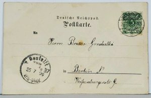 Hannover Schlossstrasse n. Holzmarkt Germany 1899  Postcard K10