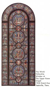 World Fellowship Window Upper Room Chapel Nashville TN Vintage Postcard