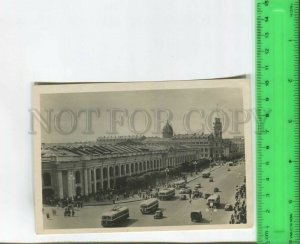 475387 1953 Leningrad Gostiny Dvor trolleybuses cars ed. 25000 Lenfotoartist