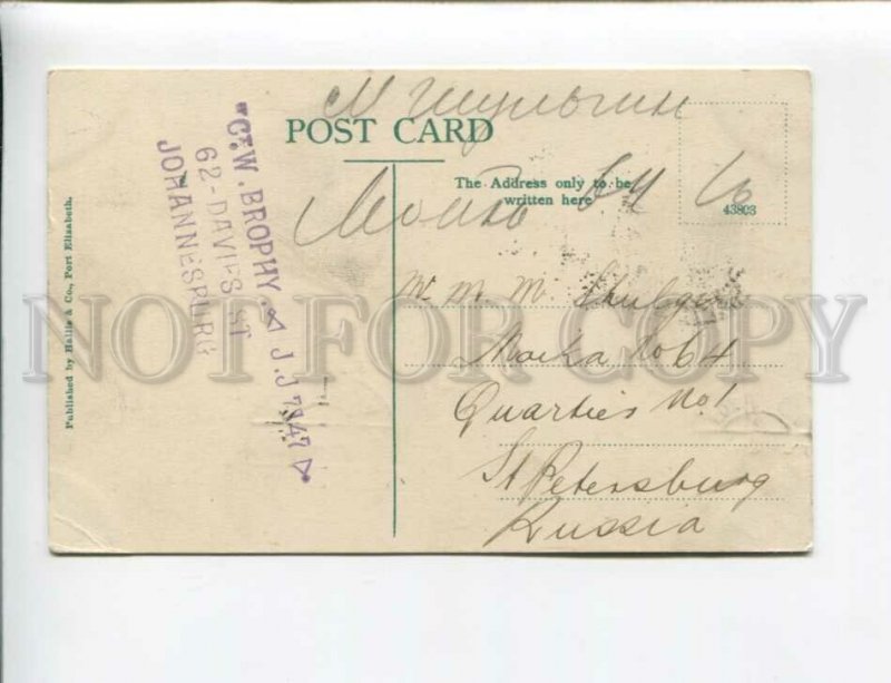 3173215 SOUTH AFRICA JOHANNESBURG Rissik street Vintage RPPC