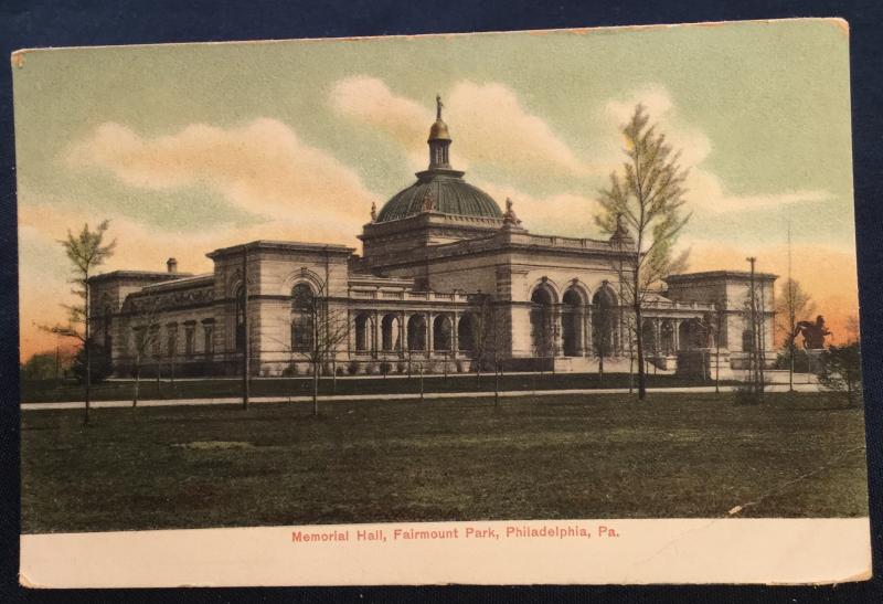 Postcard Unused Memorial Hall Fairmount Park Philadelphia PA LB