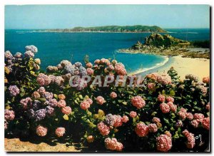Postcard Modern Colors and Light of France Brittany Perros Guirec (Cotes du N...