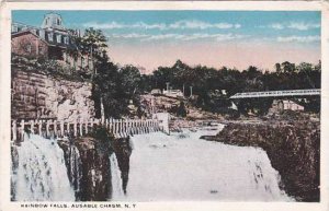 New York Ausable Chasm Rainbow Falls 1917