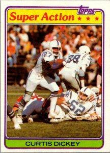 1981 Topps Football Card Curtis Dickey Baltimore Colts sk60174