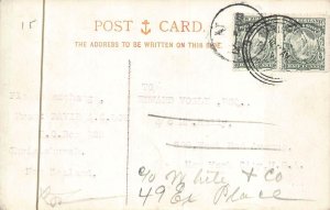 ON THE AVON CHRISTCHURCH NEW ZEALAND TO NEW YORK POSTCARD EXCHANGE 1903