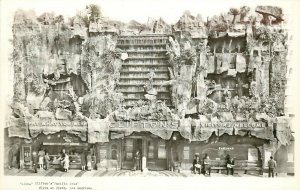 1940s RPPC Cliftons Cafeteria Pacific Seas Exterior Facade Tiki Los Angeles 2