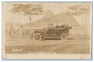 Alex Shooting Up Rio De Janeiro US Navy Sailors Brazil RPPC Photo Postcard