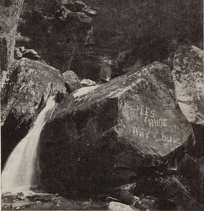 1907-15 New Castle PA On The Slippery Rock Graffiti Carvings Antique DB Postcard