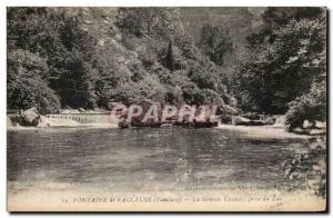 Old Postcard Fontaine de Vaucluse La Grande Cascade Lake outlet