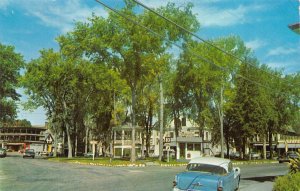 Whitefield, NH New Hampshire  STREET SCENE JCT 3 & 116  Coos County  Postcard