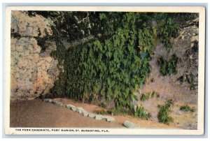 c1930's The Fern Casemate Fort Marion St. Augustine Florida FL Vintage Postcard 